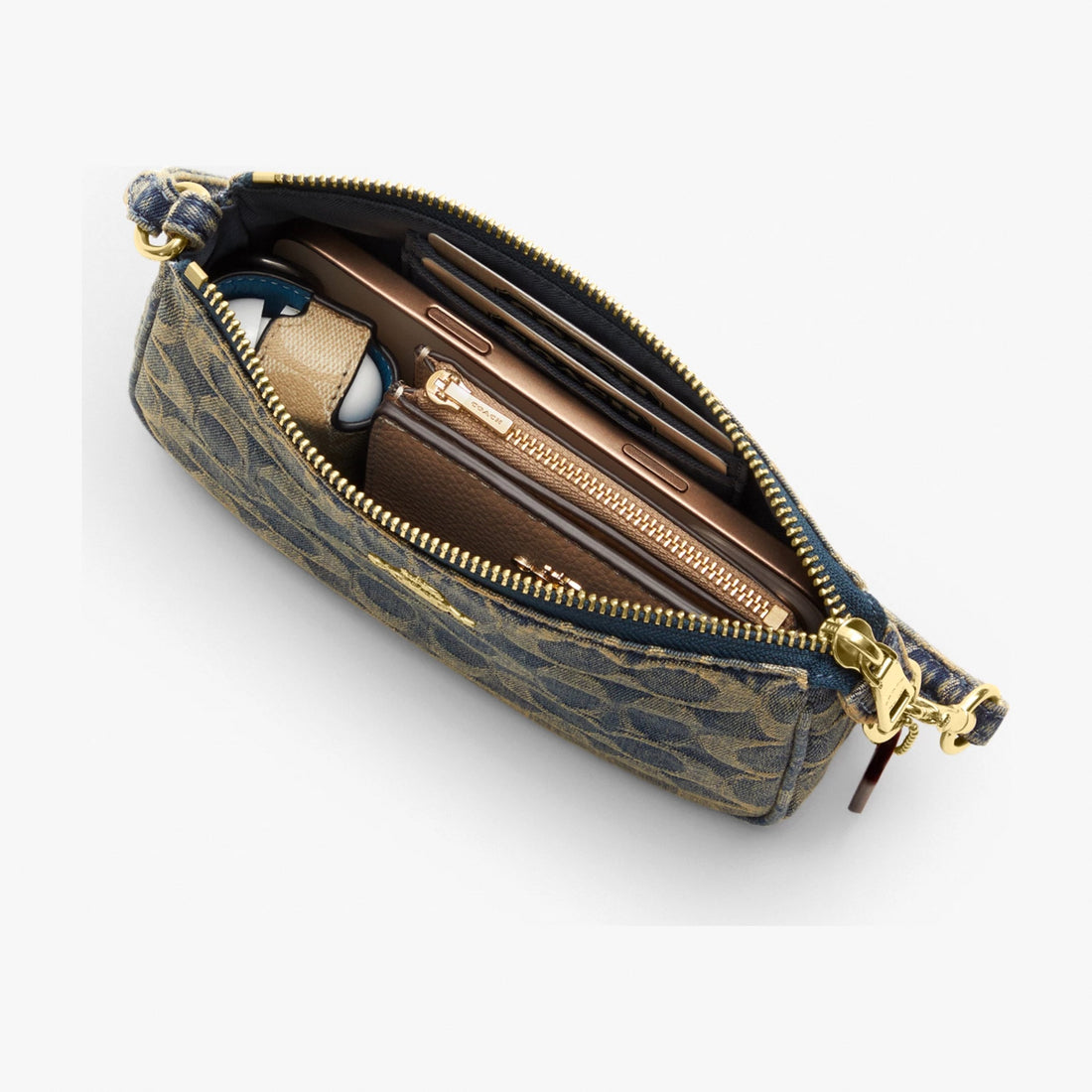 Coach Nolita 19 In Signature Regenerative Cotton Denim - Gold/Denim