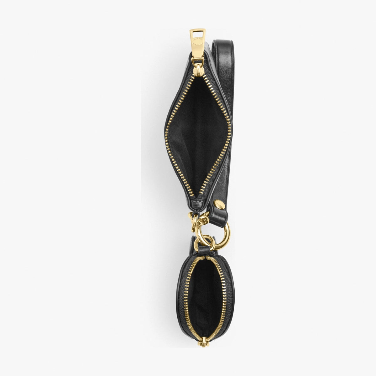 Coach Wristlet And Heart Pouch - Gold/Black