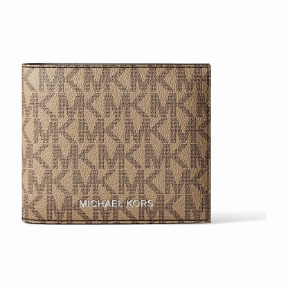 Michael Kors Cooper Logo Billfold Wallet With Coin Pouch - CAMEL