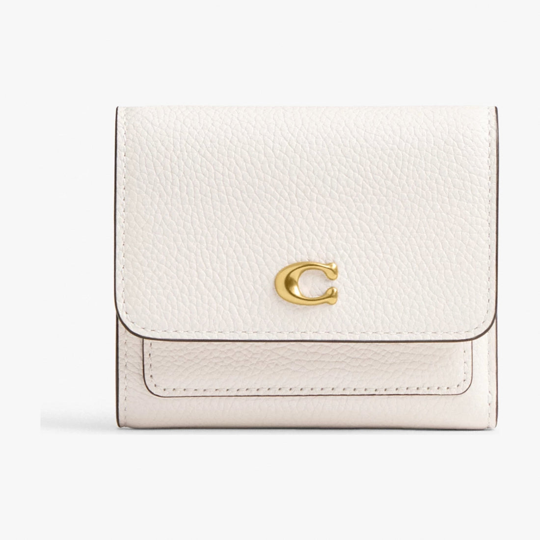 Coach Mila Small Flap Wallet - Brass/Chalk