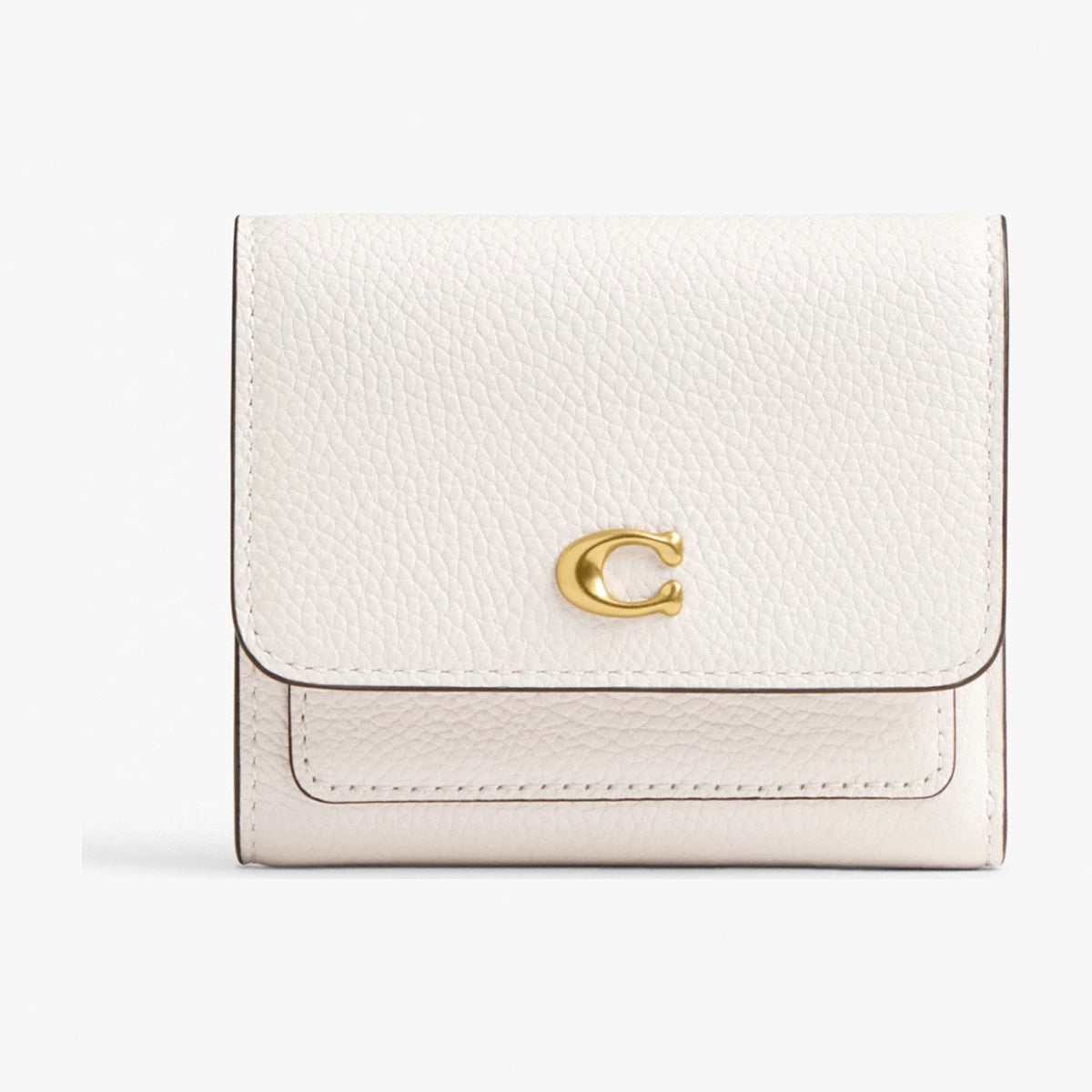 Coach Mila Small Flap Wallet - Brass/Chalk