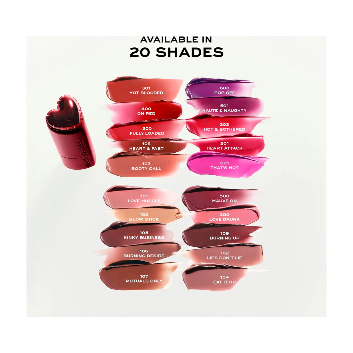 Marc Jacobs Heart On Lipstick - THAT'S HOT - INTENSE POP PINK