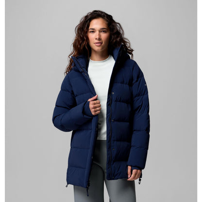 Columbia Women's Amaze Puff Mid Hooded Jacket - Collegiate Navy Matte