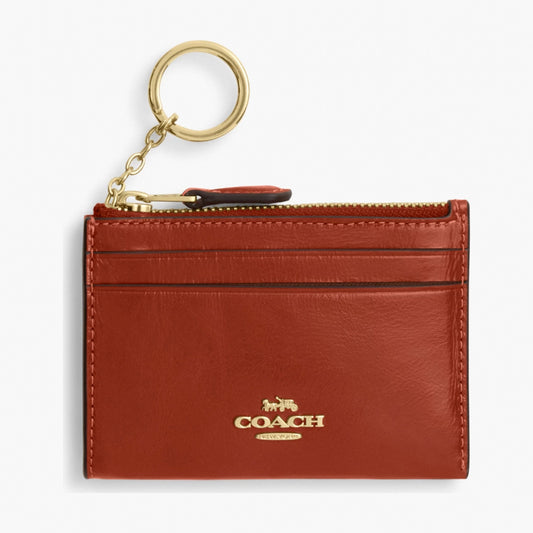 Coach Mini Skinny ID Case - Gold/Cinnamon