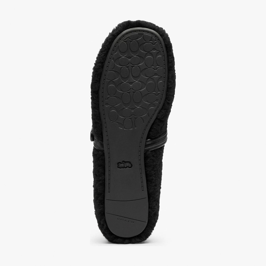 Coach Sculpted C Mary Jane In Shearling - Black