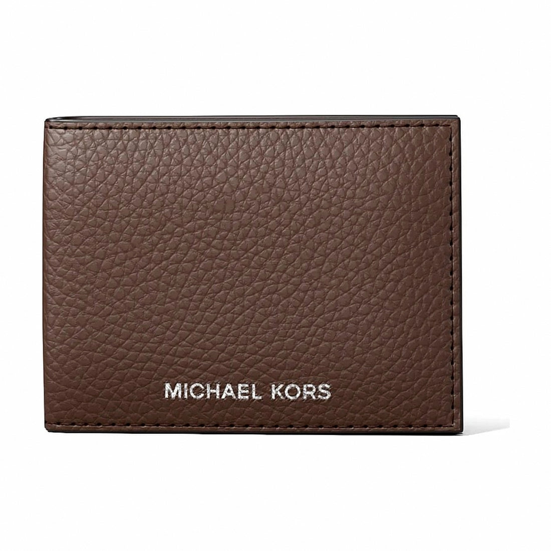 Michael Kors Cooper Pebbled Leather Billfold Wallet With Passcase - NUTMEG