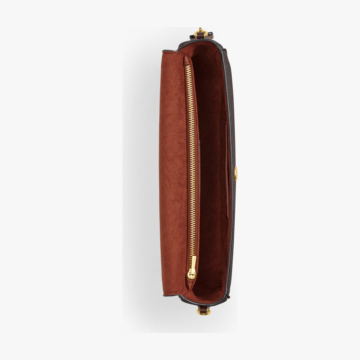 Coach Brook Flap Chain Bag In Signature Canvas - Brass/Maple