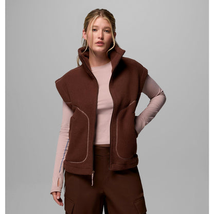 Columbia Women's Misty Moondrift MTR Fleece Relaxed Vest - Tobacco