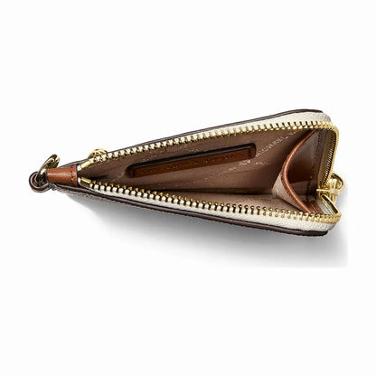 Michael Kors Jet Set Travel Signature Logo Chain Wallet - VANILLA