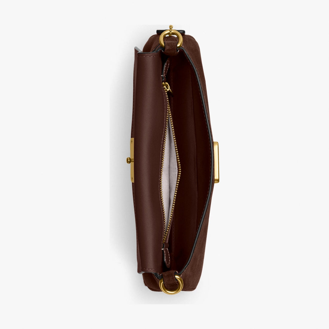 Coach Jet Shoulder Bag - Brass/Dark Chocolate