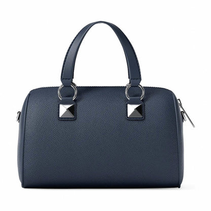 Michael Kors Grayson Small Pebbled Leather Duffel Crossbody Bag - NAVY