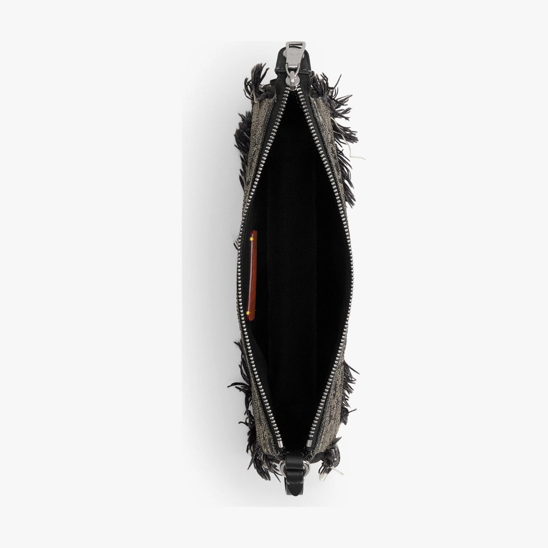 Coach Plaza Bag In Regenerative Cotton Denim With Loved Crystal Signature - Silver/Black