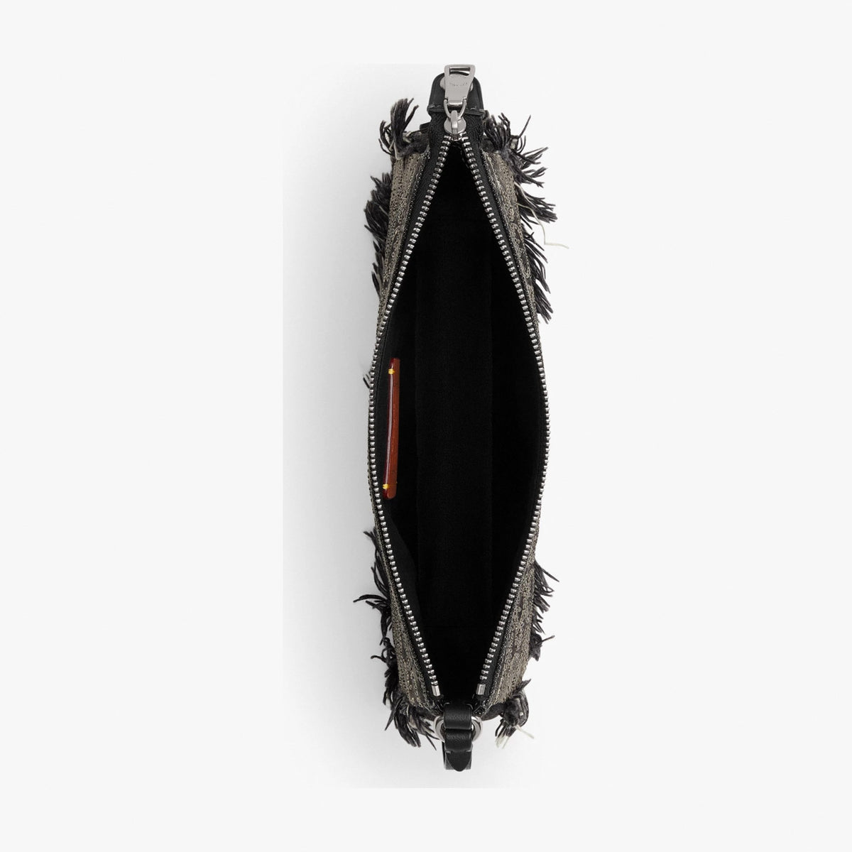 Coach Plaza Bag In Regenerative Cotton Denim With Loved Crystal Signature - Silver/Black