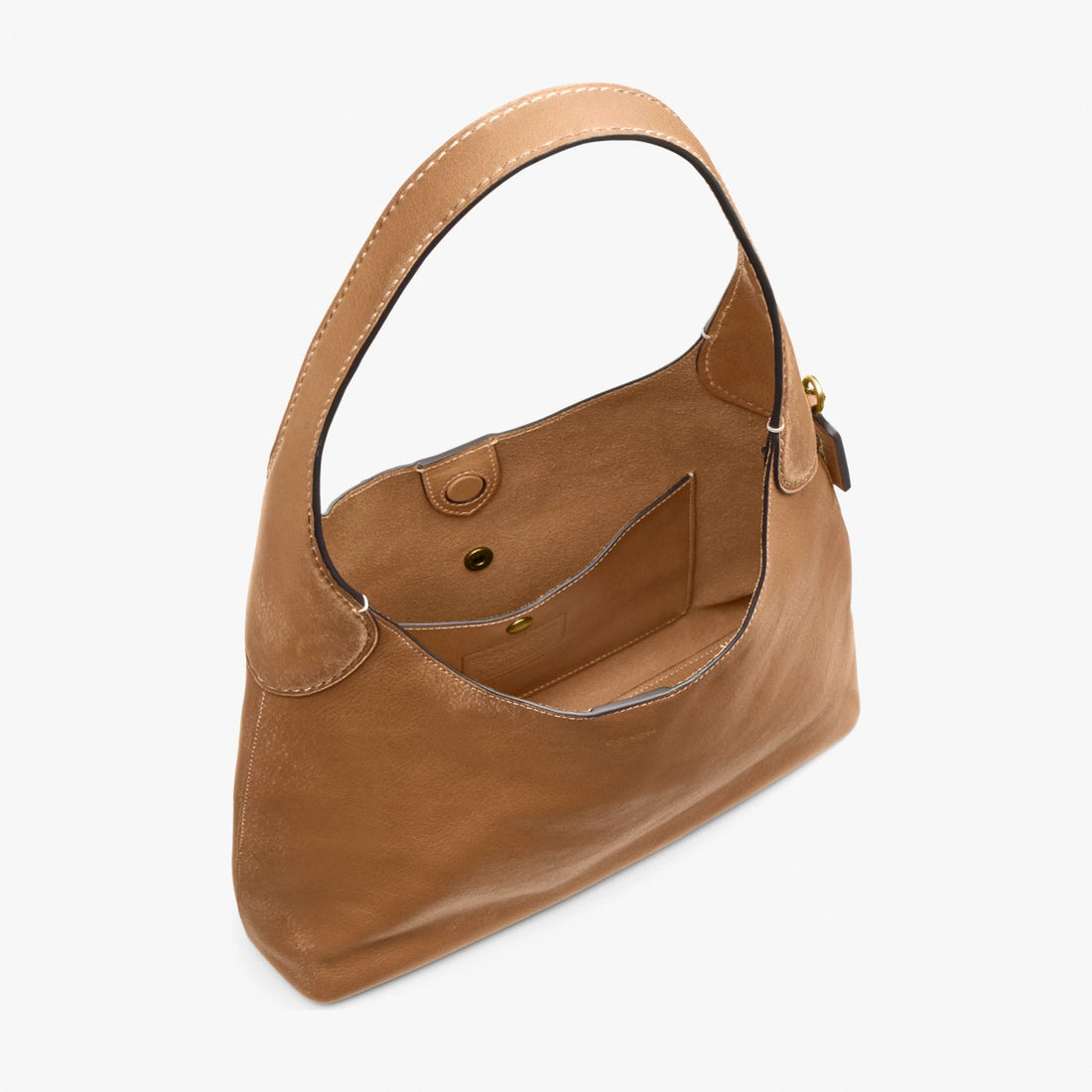Coach Brooklyn Shoulder Bag 28 In Loved Leather - Brass/Honey Brown
