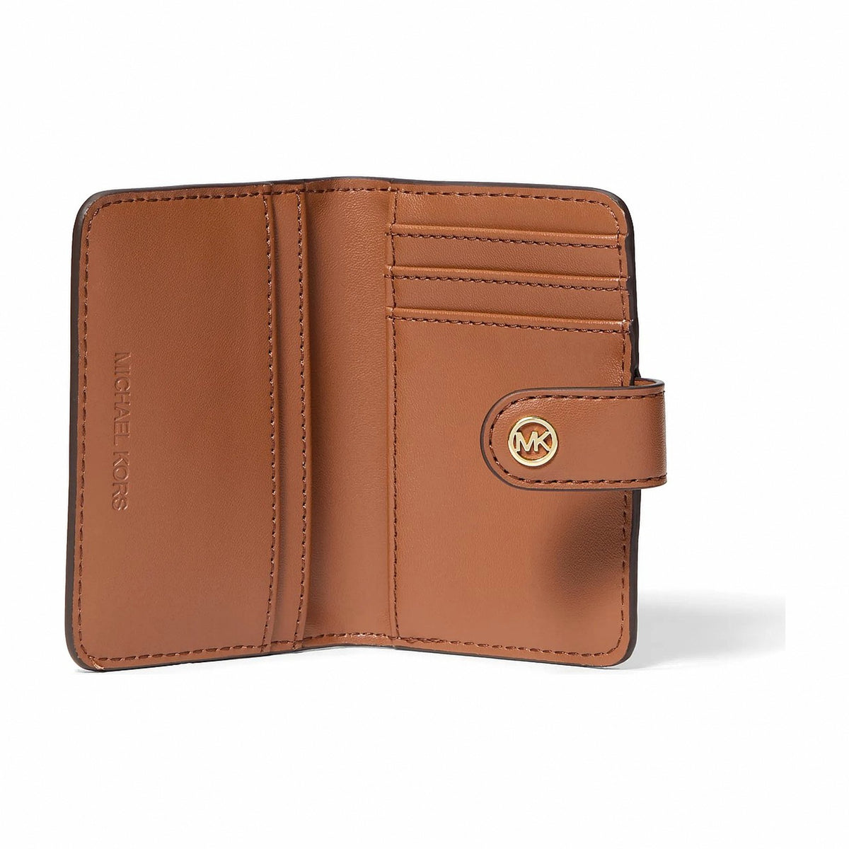 Michael Kors Jet Set Travel Small Signature Logo Billfold Wallet - VANILLA