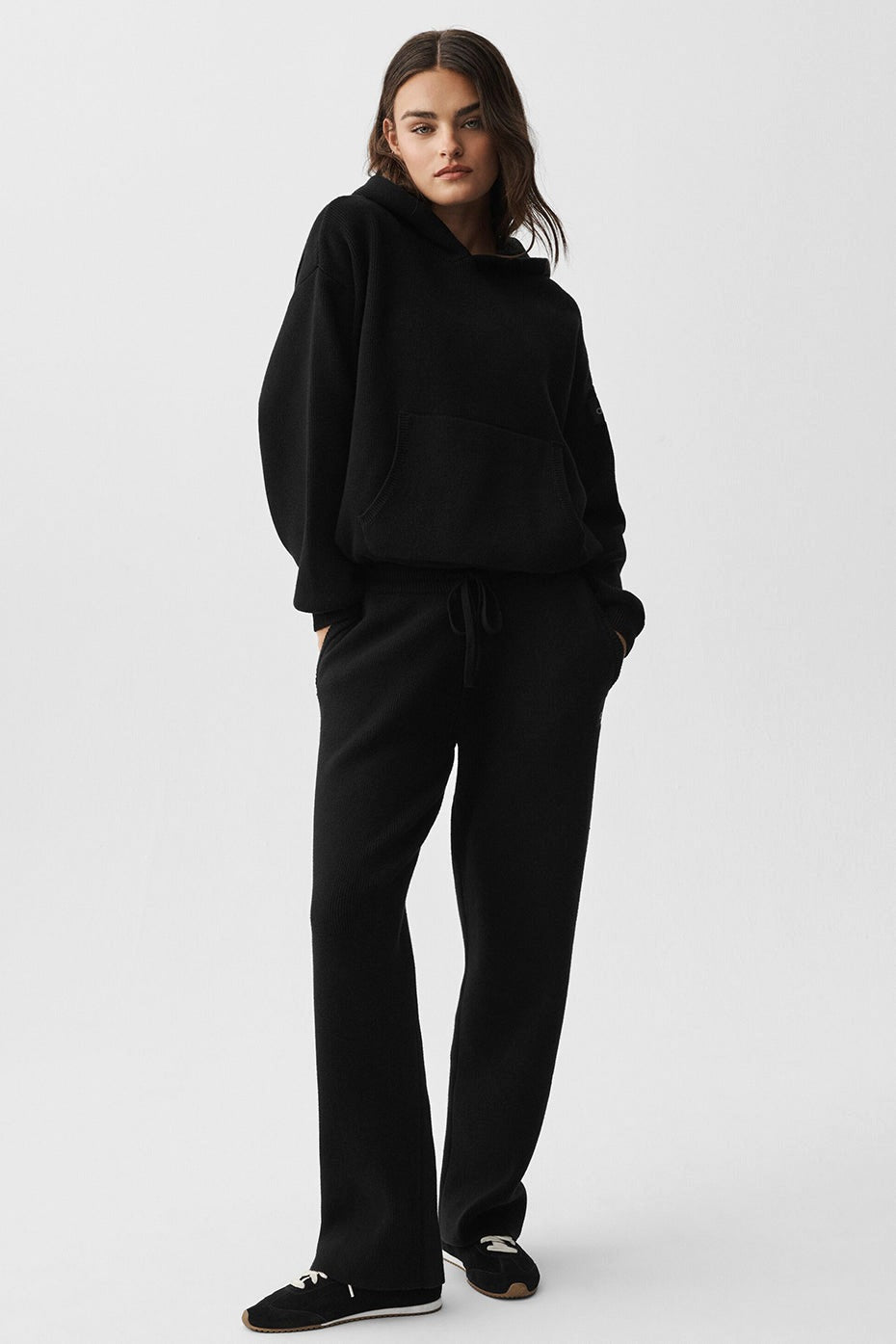 Alo Yoga Scholar Hooded Sweater - Black