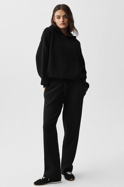 Alo Yoga Scholar Hooded Sweater - Black