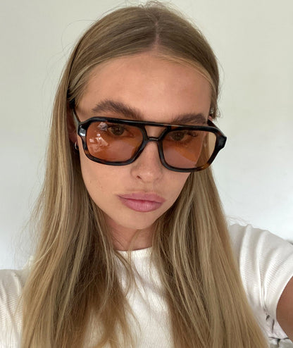 VEHLA Dixie Sunglasses - Choc Tort/Cinnamon