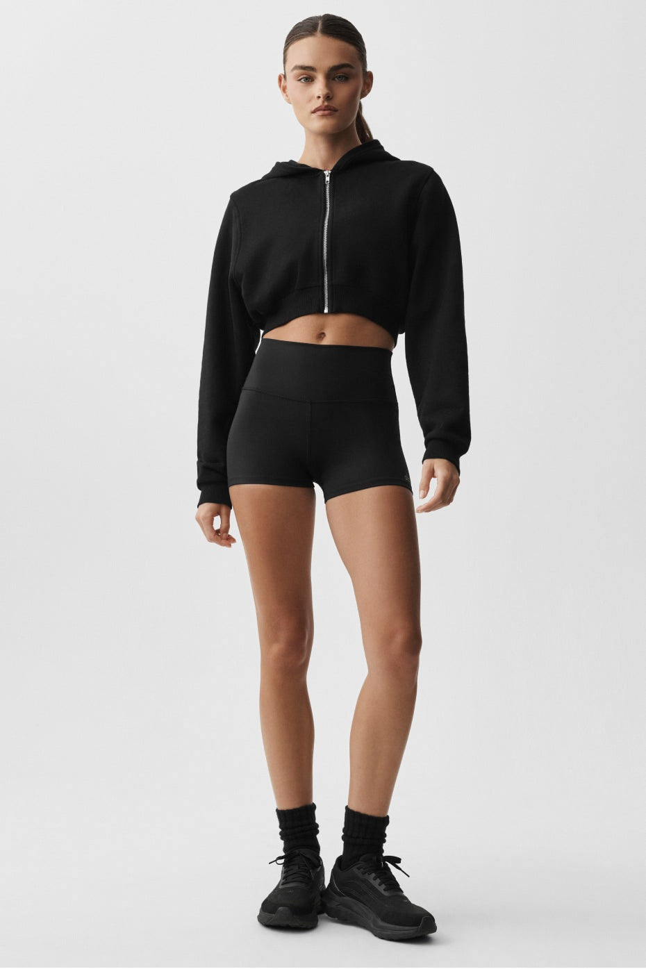 Alo Yoga Sweet Escape Zip Up Hoodie - Black