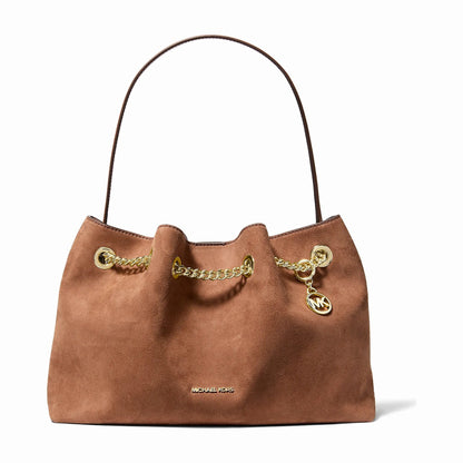 Michael Kors Mina Large Shoulder Bag - LUGGAGE