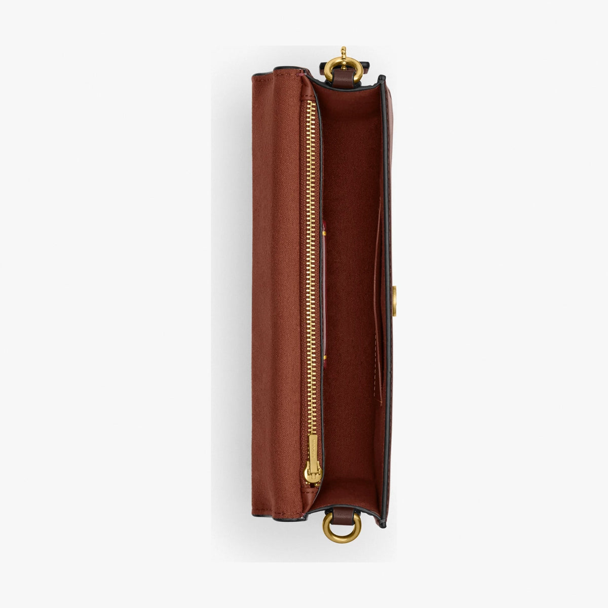 Coach New York Elora Top Handle Crossbody Bag - Brass/Maple
