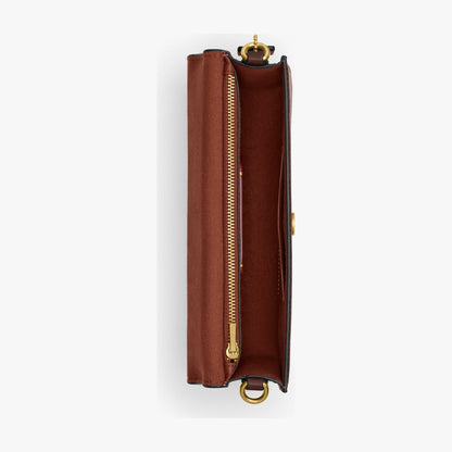 Coach New York Elora Top Handle Crossbody Bag - Brass/Maple