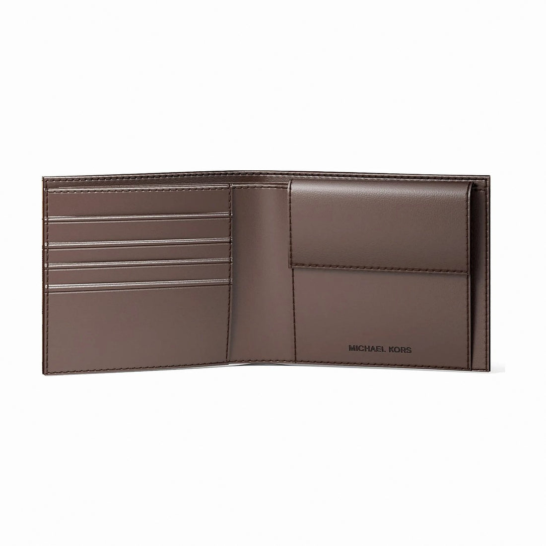 Michael Kors Cooper Logo Billfold Wallet With Coin Pouch - CAMEL