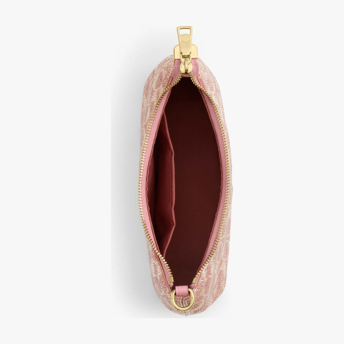 Coach Teri Shoulder Bag In Signature Beaded Satin - Gold/Pink