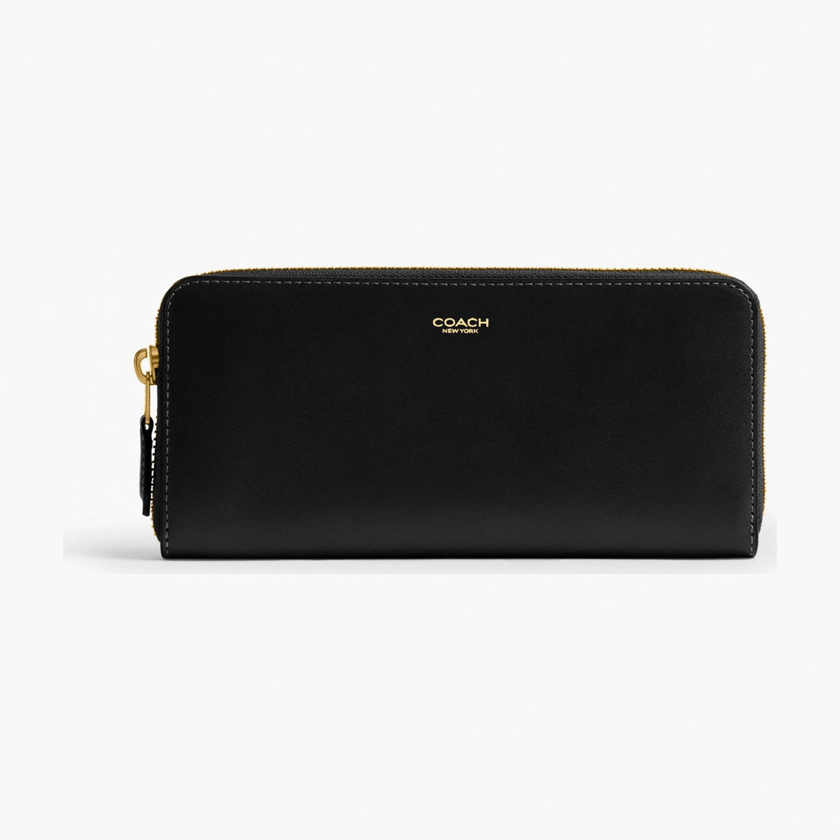Coach New York Slim Accordion Zip Wallet - Brass/Black