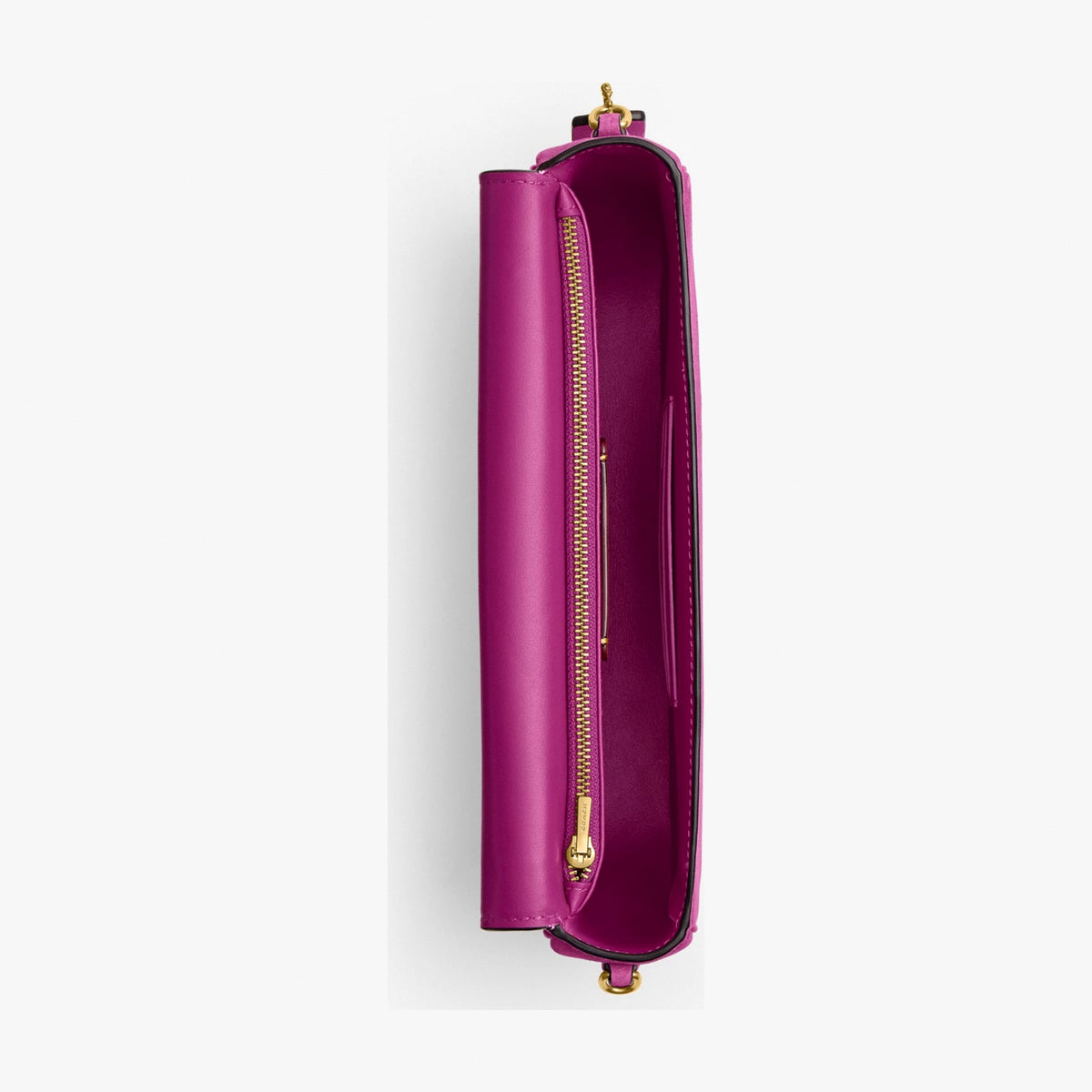Coach Brook Flap Chain Bag - Brass/Magenta