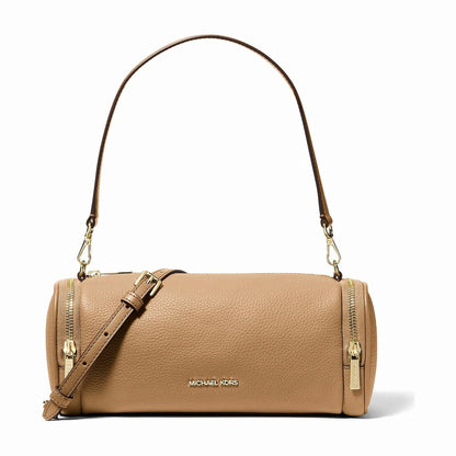 Michael Kors Jet Set Travel Small Pebbled Leather Convertible Crossbody Bag - CAMEL