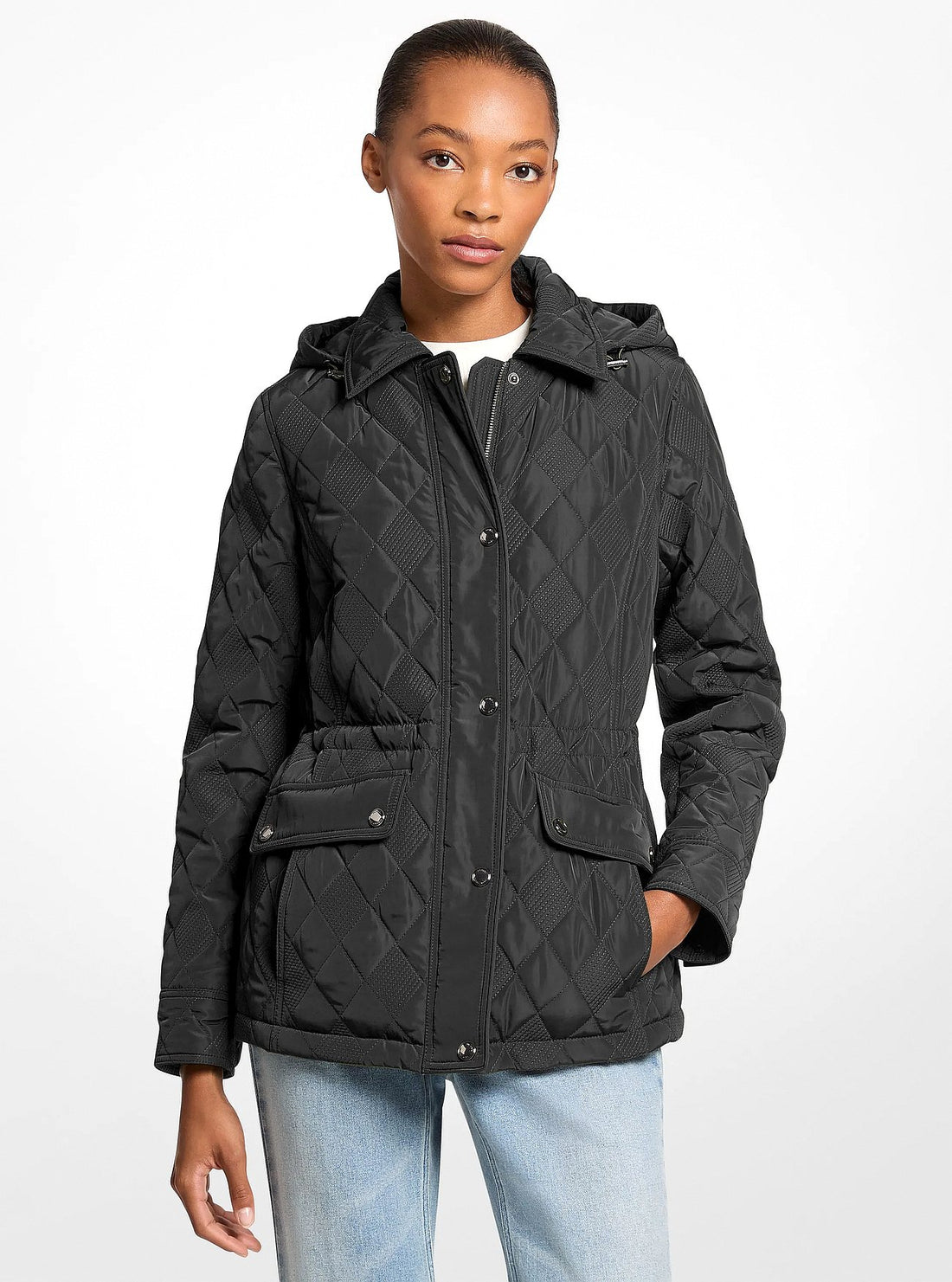 Michael Kors Quilted Jacket - BLACK