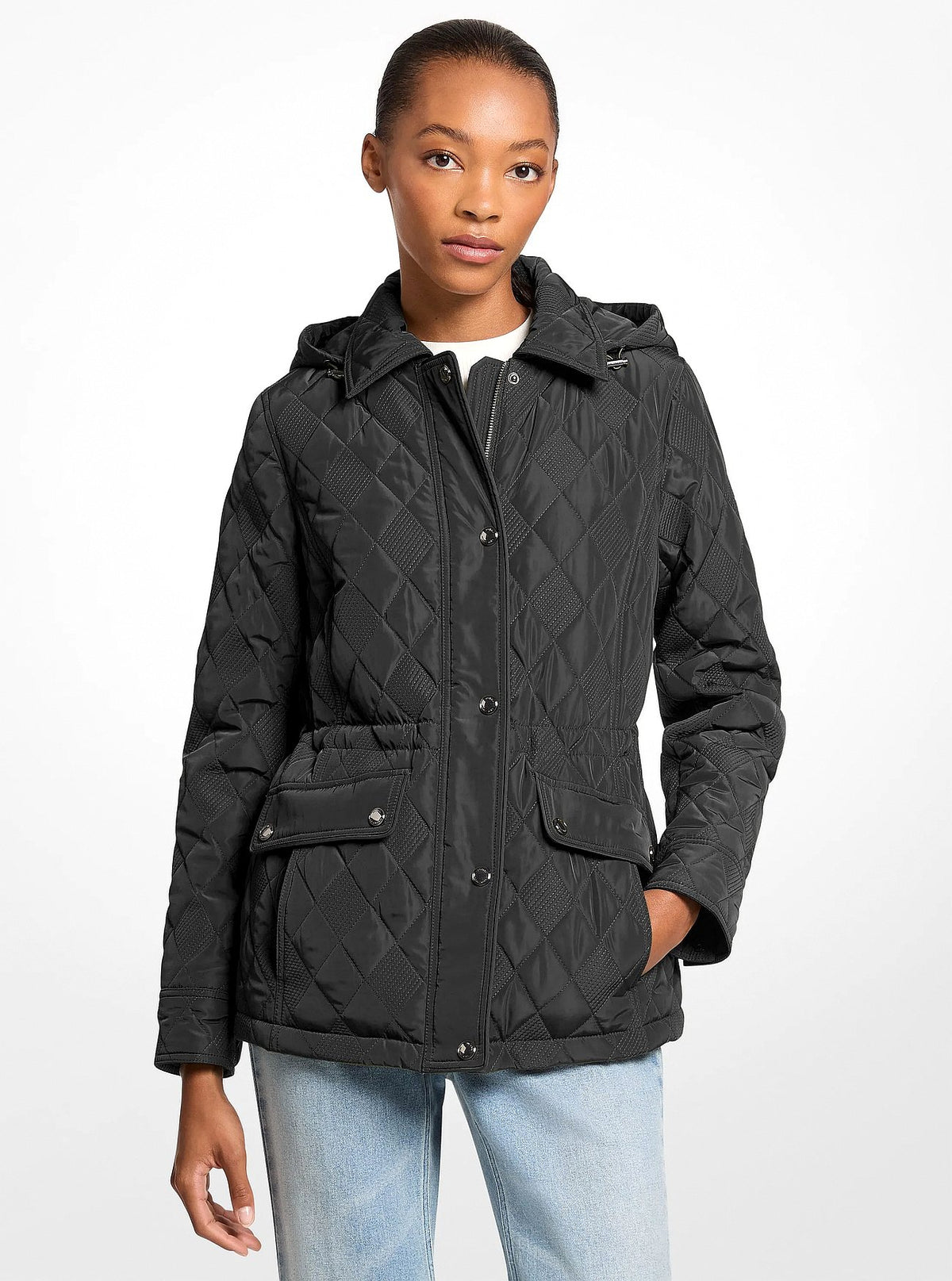 Michael Kors Quilted Jacket - BLACK