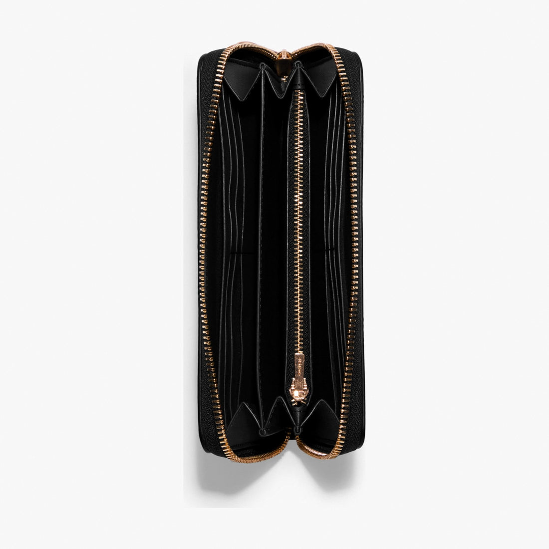 Coach Long Zip Around Wallet - Gold/Black