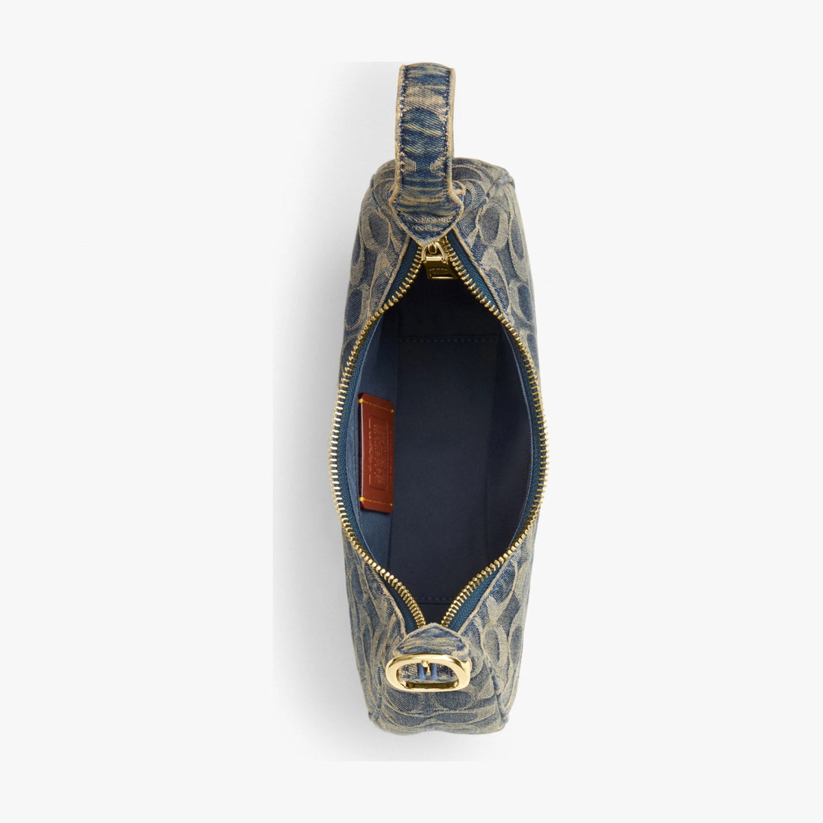 Coach Emily Shoulder Bag In Signature Regenerative Cotton Denim - Gold/Denim