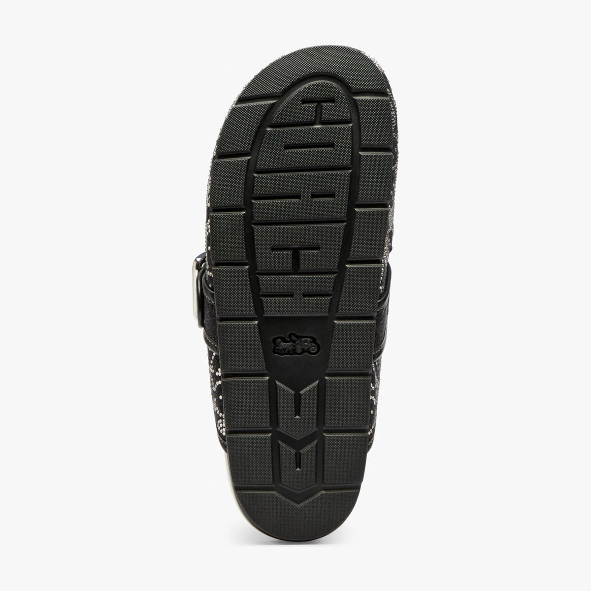 Coach Archival Buckle Clog With Crystal Signature - Black