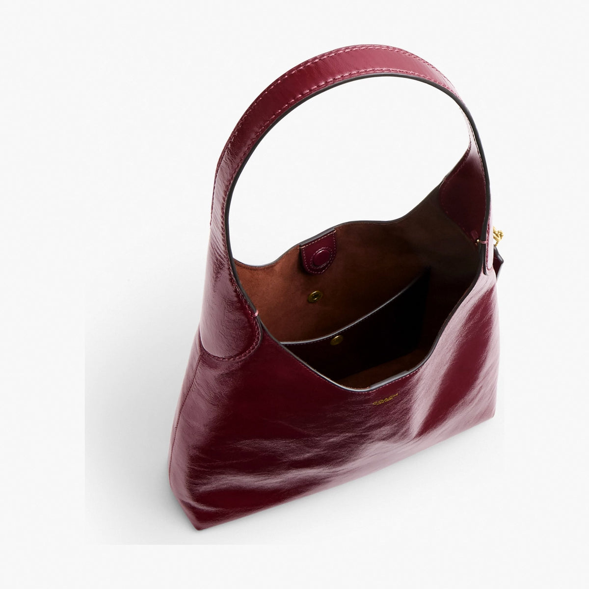 Coach Brooklyn Shoulder Bag 28 - Brass/Dark Cherry