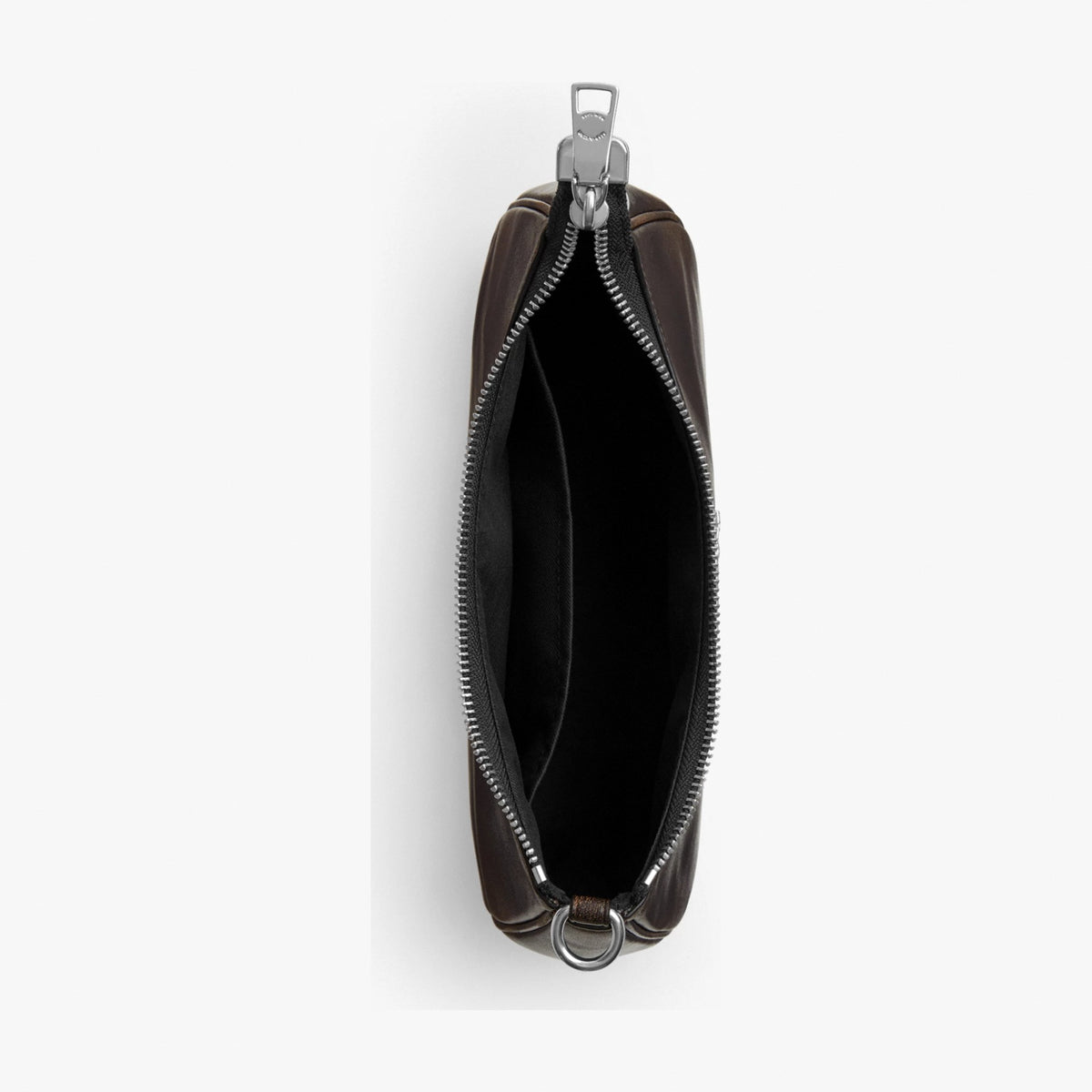 Coach Teri Shoulder Bag In Loved Leather - Silver/Black Brown