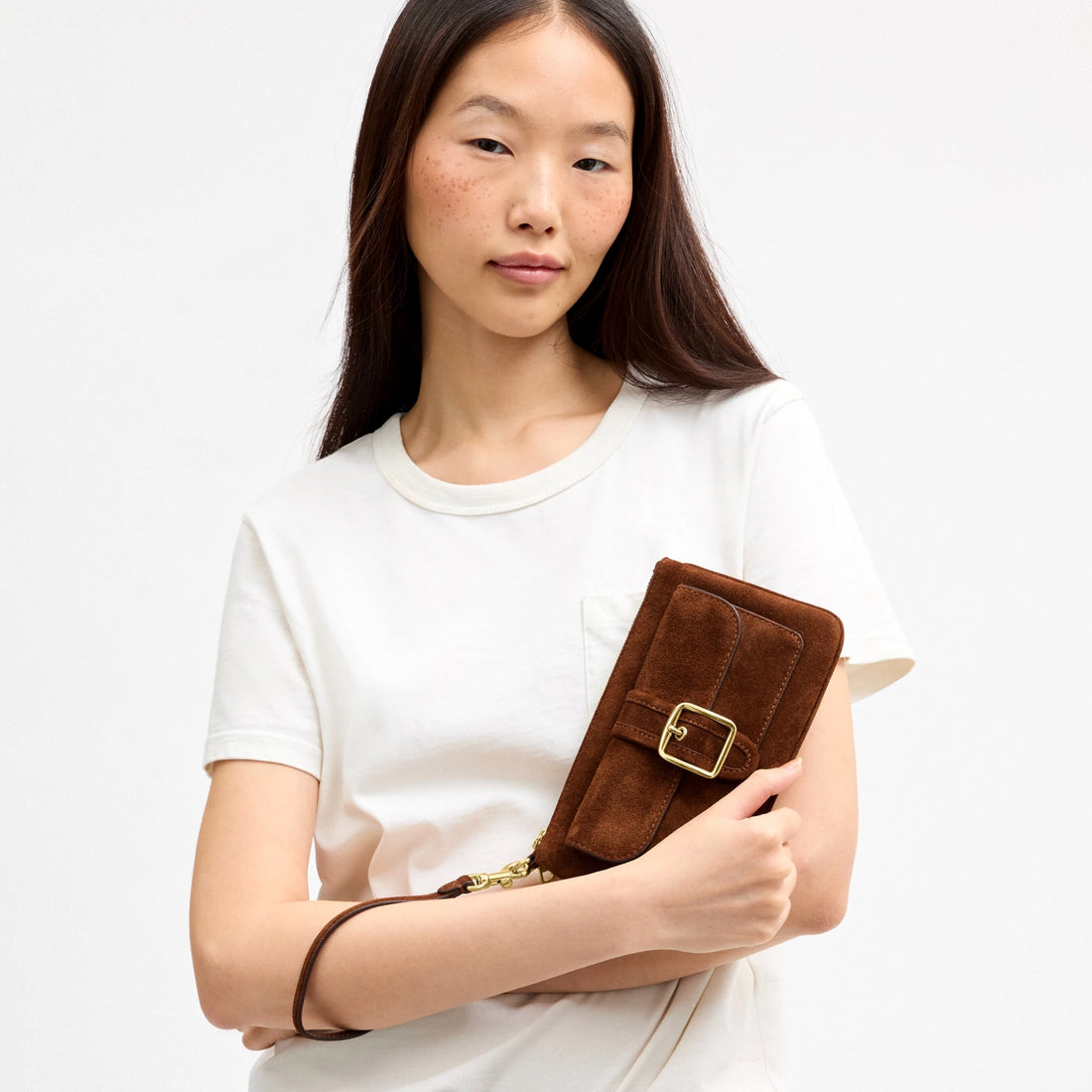 Coach Ashton Wristlet - Gold/Warm Brown