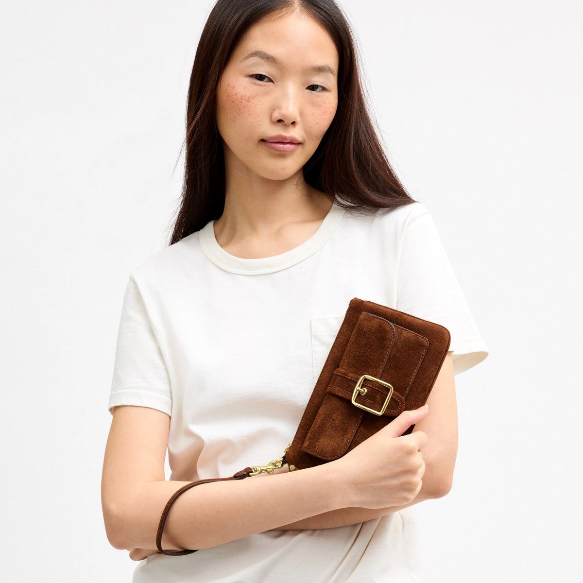 Coach Ashton Wristlet - Gold/Warm Brown