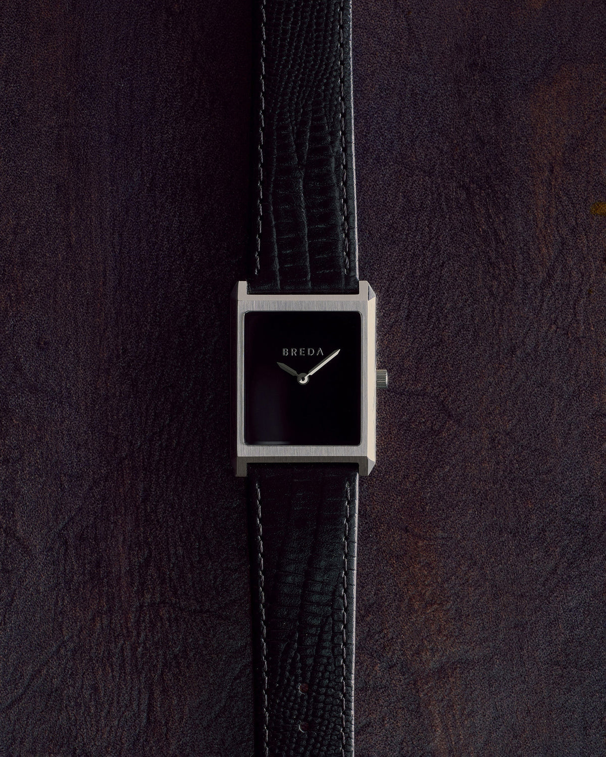 BREDA Virgil (Lizard Embossed) - Silver/Black/Midnight