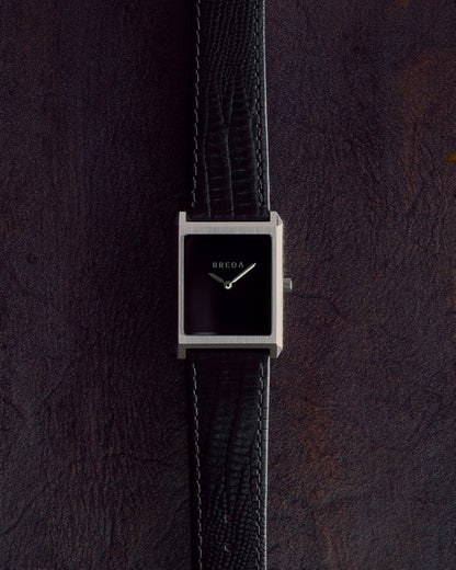 BREDA Virgil (Lizard Embossed) - Silver/Black/Midnight