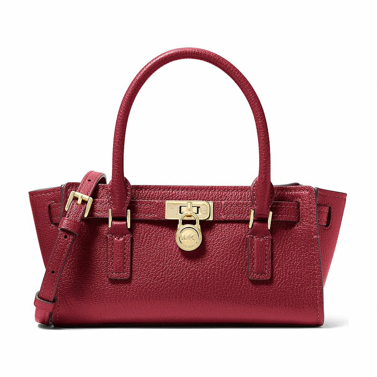 Michael Kors Hamilton Extra-Small Leather Crossbody Bag - DEEP RED