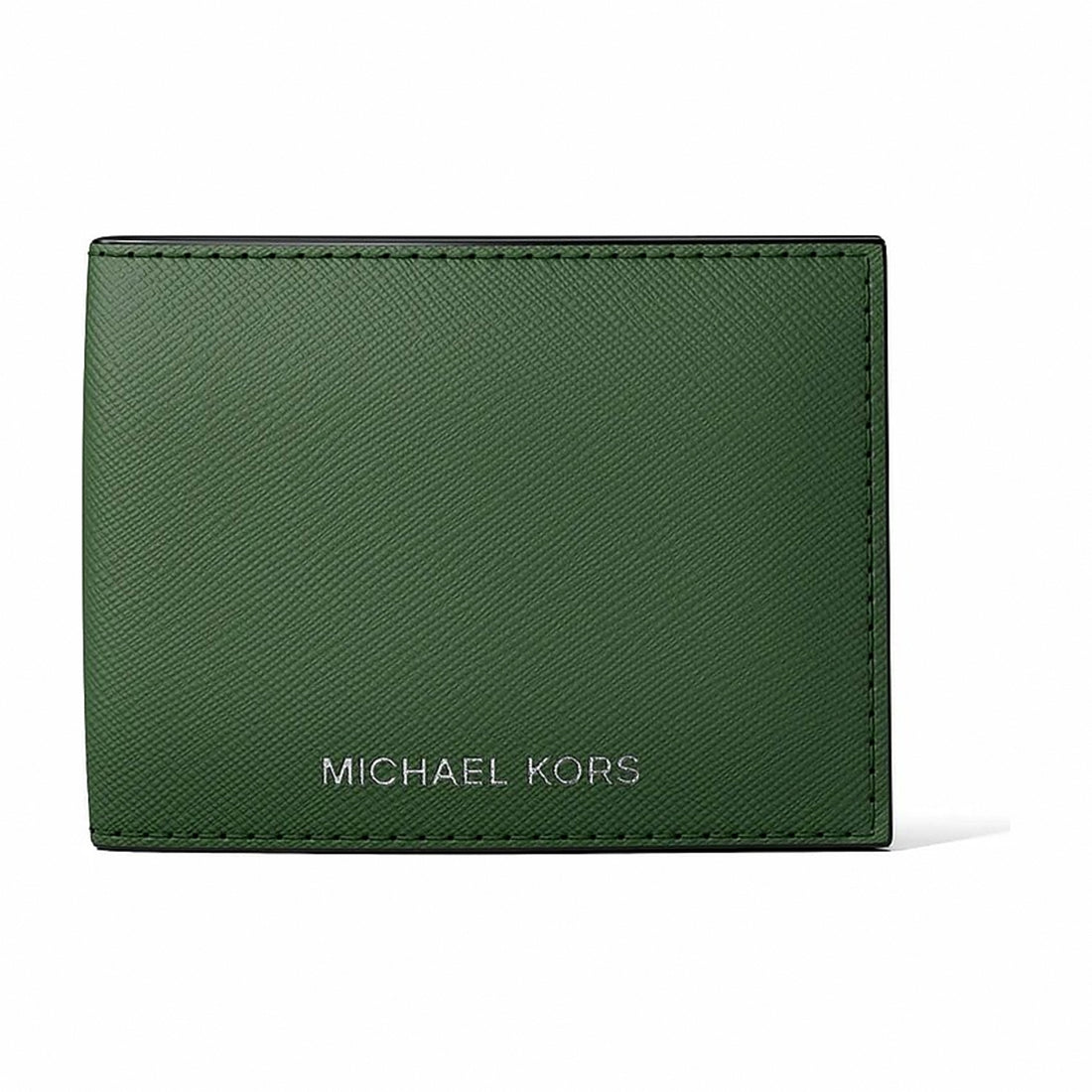 Michael Kors Cooper Saffiano Leather Billfold Wallet With Passcase - AMAZON GREEN