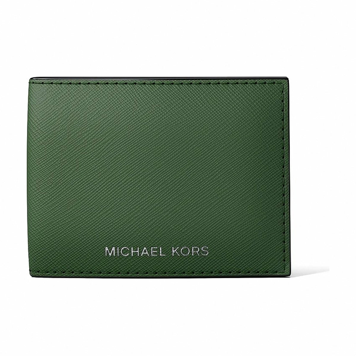 Michael Kors Cooper Saffiano Leather Billfold Wallet With Passcase - AMAZON GREEN