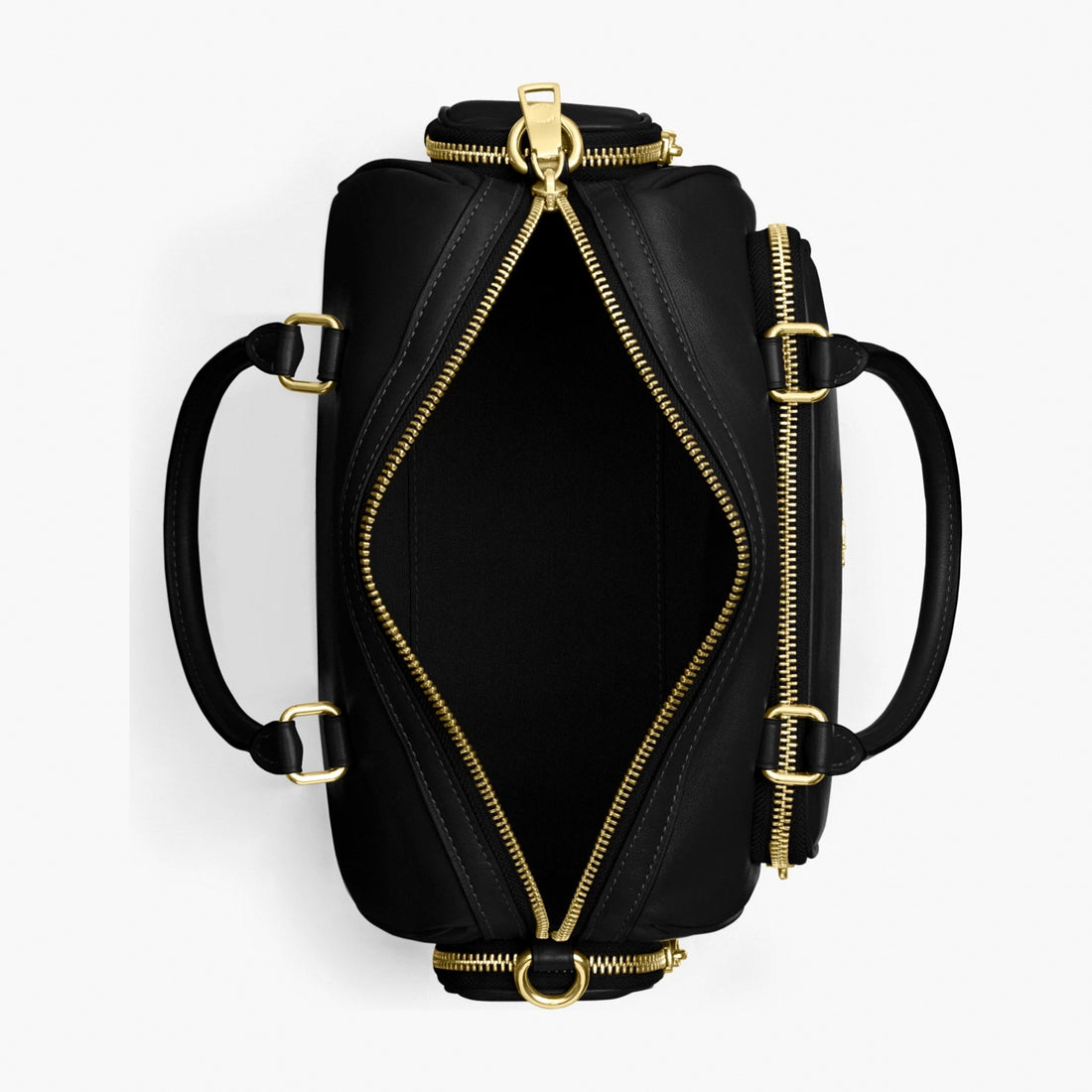 Coach Rowan Satchel Bag With Pockets - Gold/Black