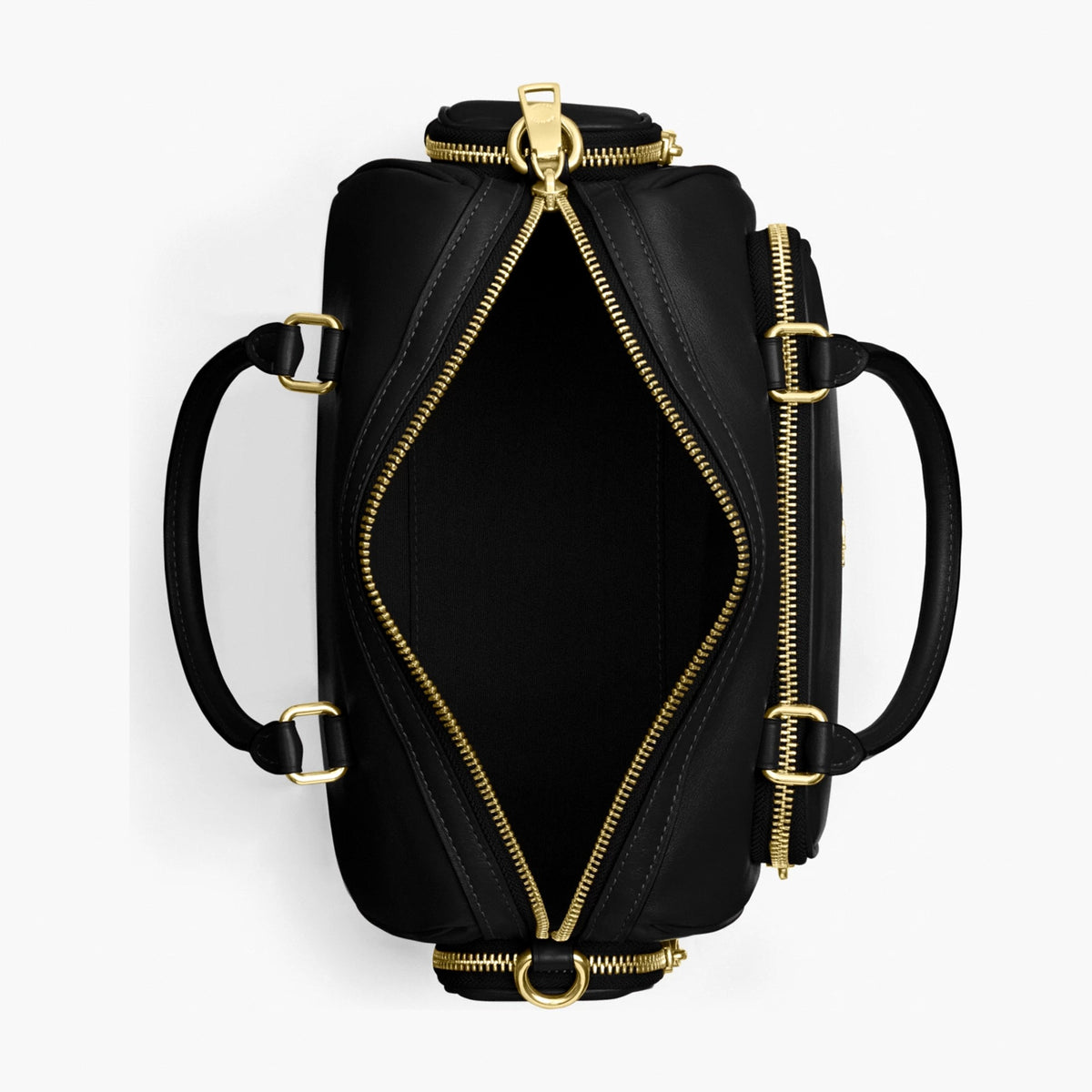 Coach Rowan Satchel Bag With Pockets - Gold/Black