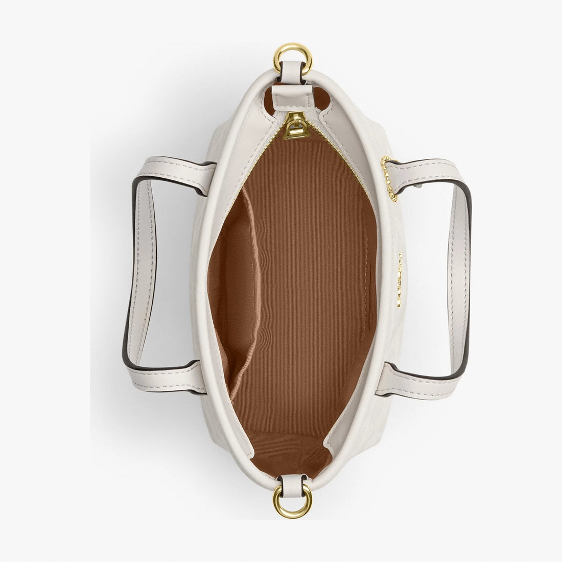 Coach City Mini Tote Bag In Signature Canvas - Gold/White/Chalk