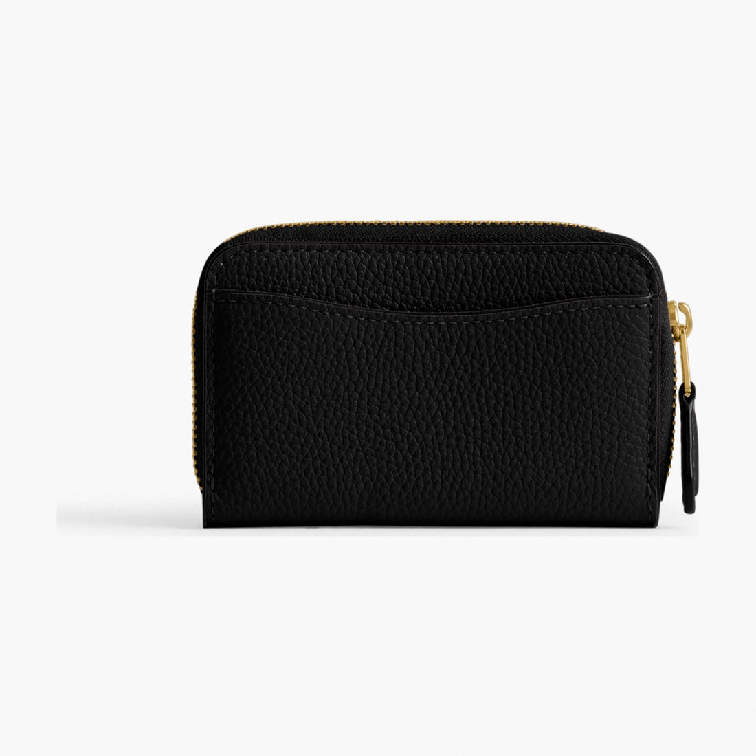 Coach Essential Small Zip Around Card Case - Brass/Black