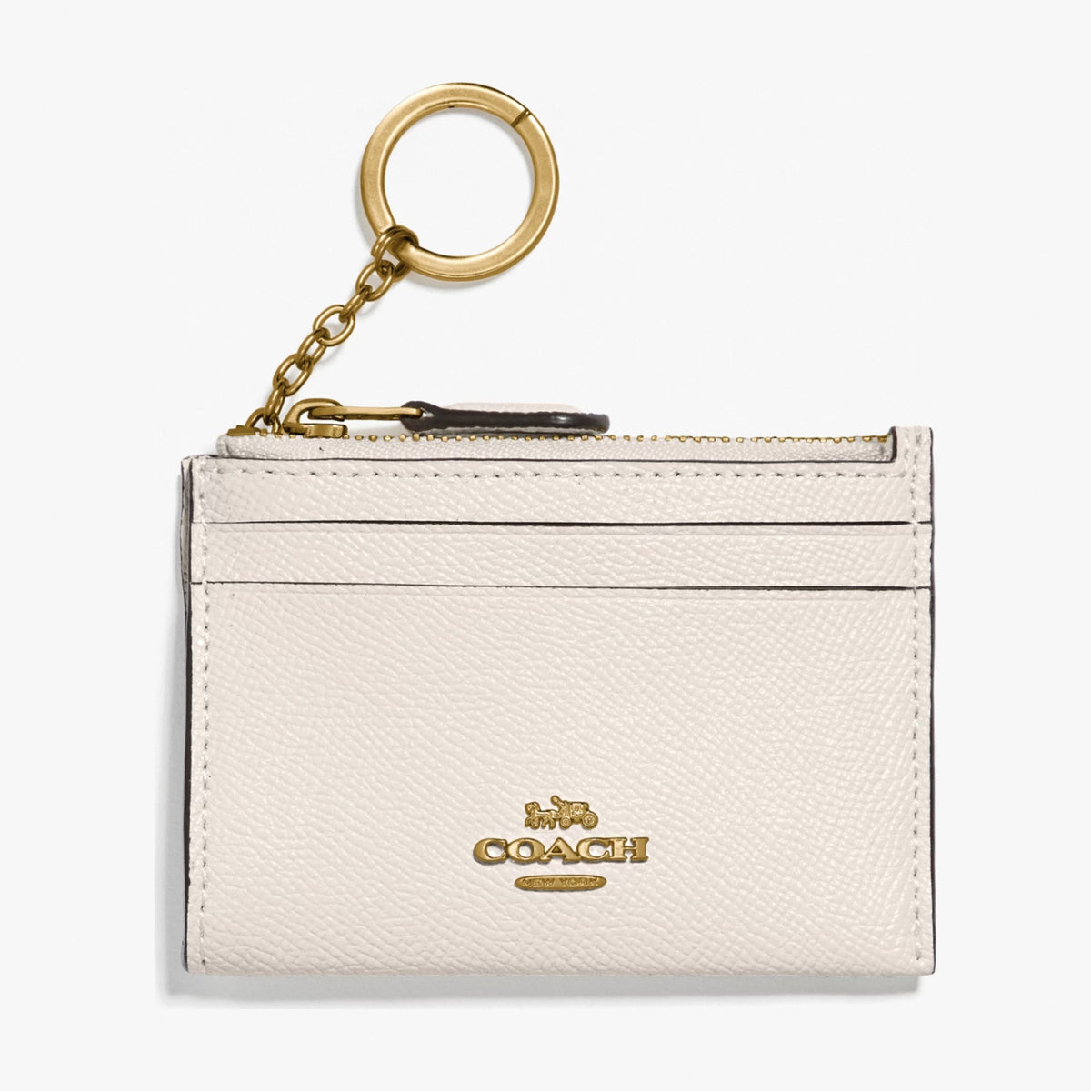 Coach Mini Skinny ID Case - Gold/Chalk